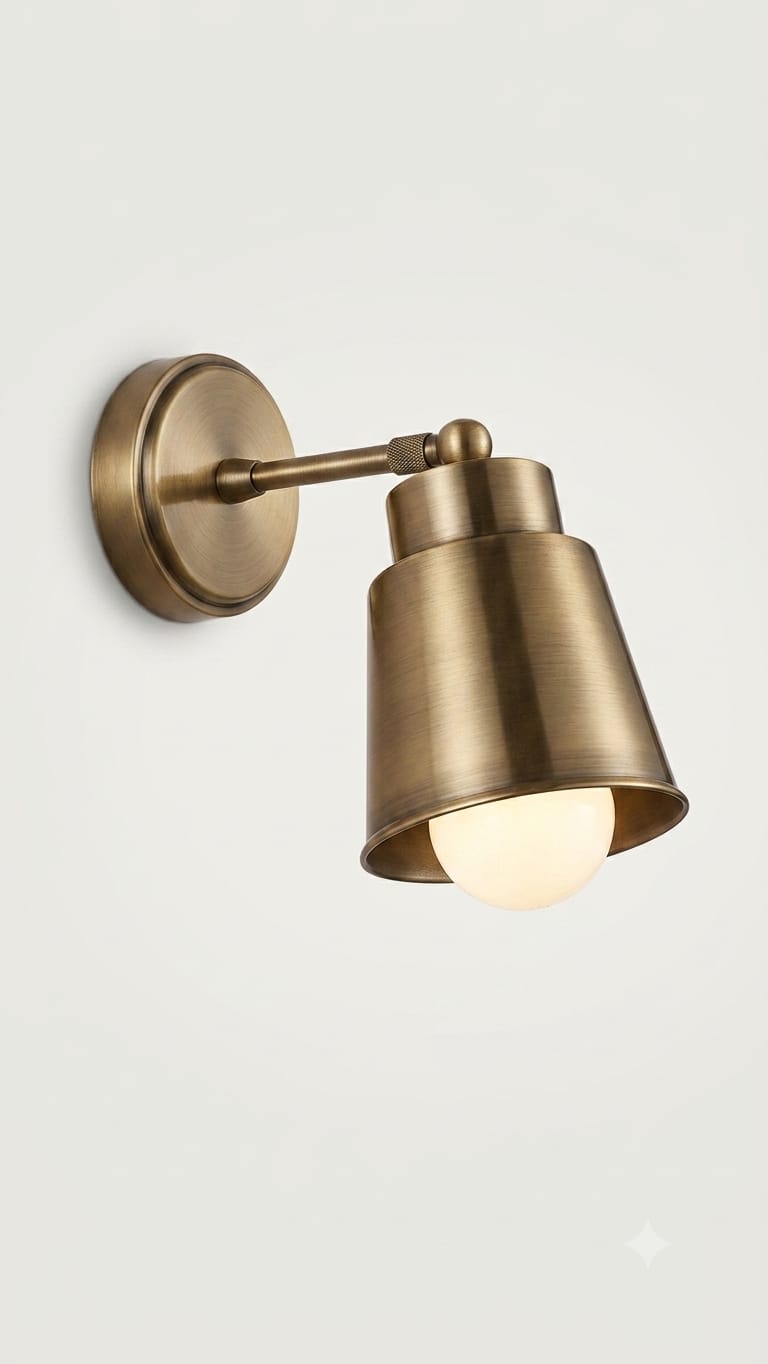 Küçük Bardak Aplik Eskitme Bronz Tel Lighting Satın Al