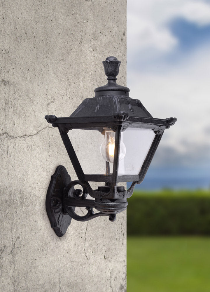 Golia Hexagonal Lantern Garden Wall Sconce 