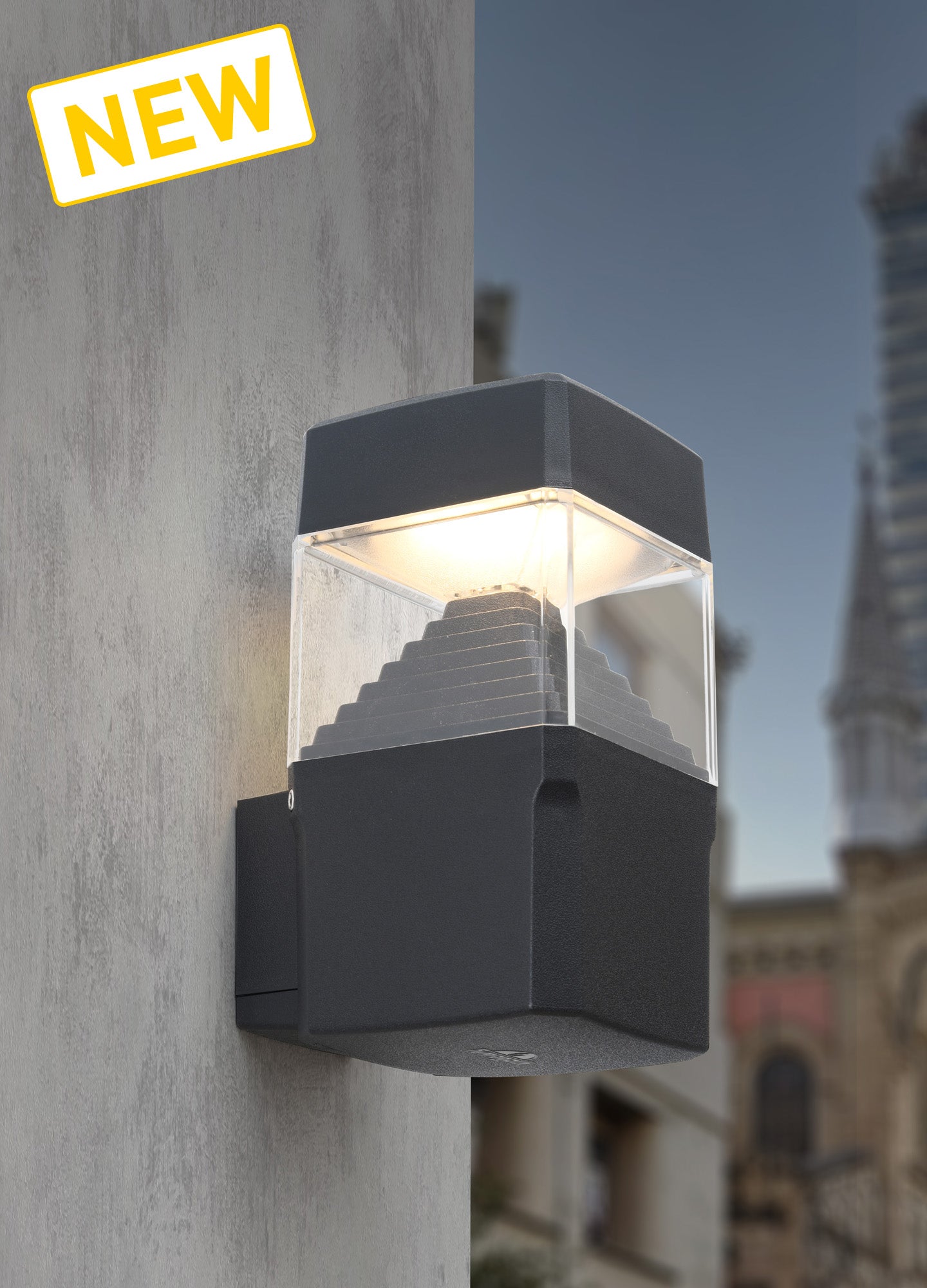 Mary Square Lantern Outdoor Wall Lamp 