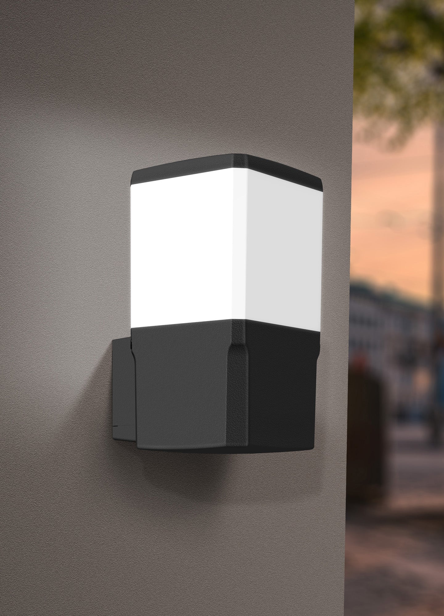 Mary Square Lantern Outdoor Wall Lamp 